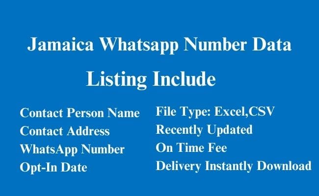 牙买加 Whatsapp 数据